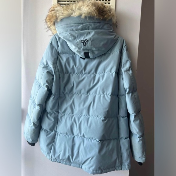 ARITZIA - THE POWDER PARKA SHORT - SERENE BLUE - Picture 4 of 10